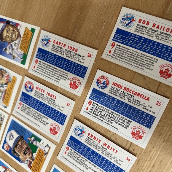 1992 Nabisco Series- Toronto  Blue Jays and Montreal Expos - Complete Set of 36 - Picture 6 of 6